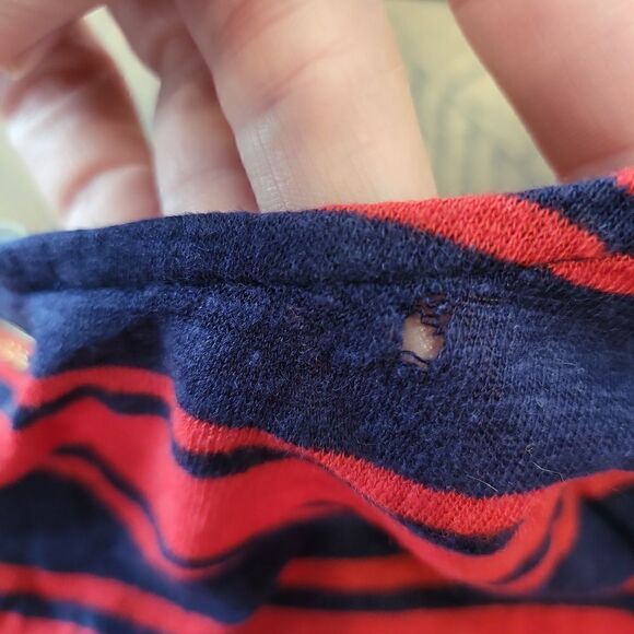 *Read Listing* Michael Kors Nautical Top XL Red and Blue - Picture 7 of 7